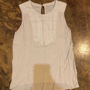 Cream Tank with Print at the Top